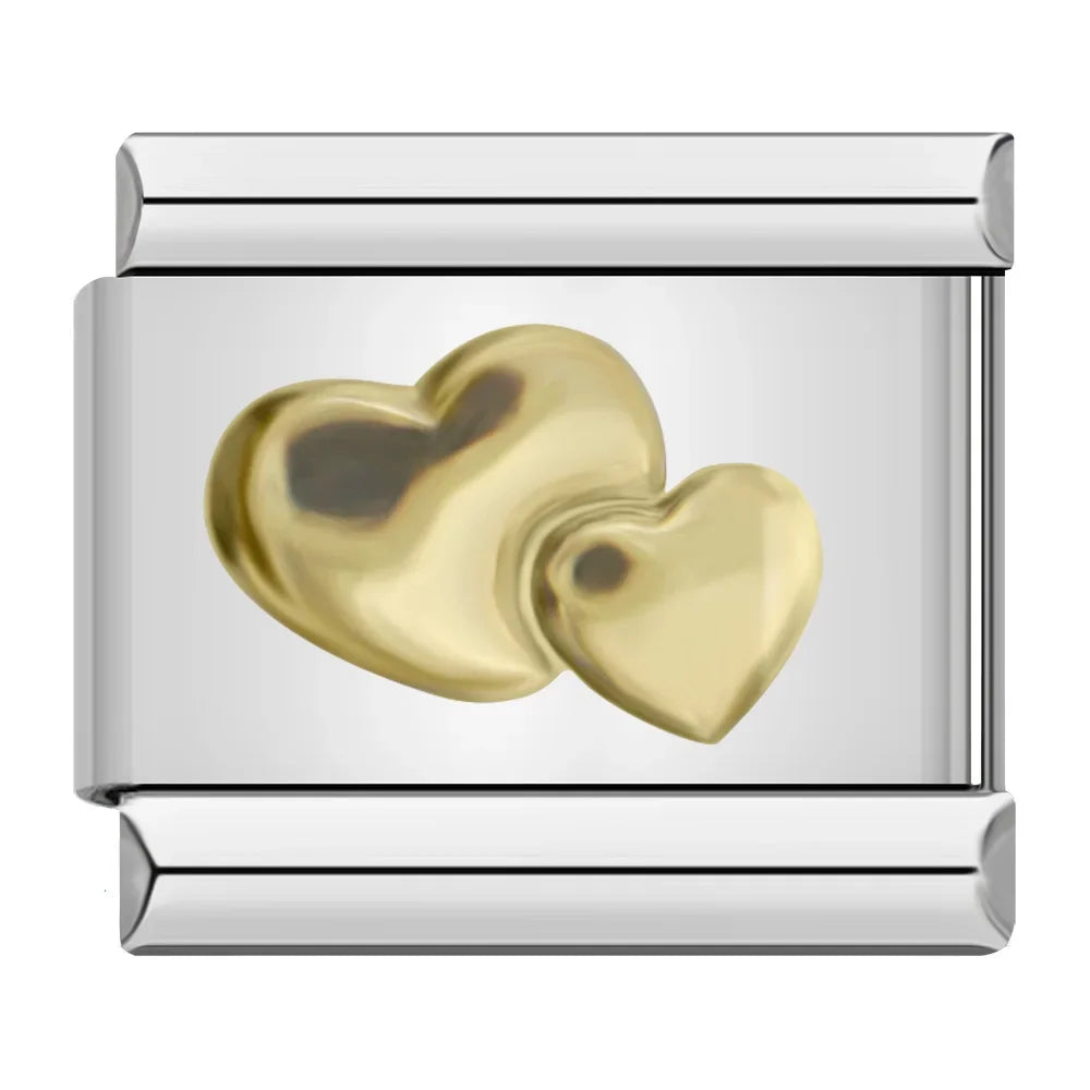 Double Hearts - Silver
